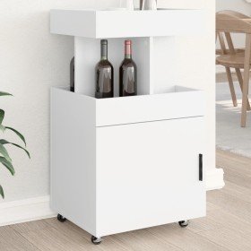 Carrito de bar madera de ingeniería blanco 50x41x89 cm en Aparadores | Comprar online en Foro24