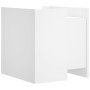 Mesita de noche madera de ingeniería blanco 45x50x50 cm