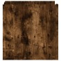 Mesita de noche madera de ingeniería roble ahumado 45x50x50 cm