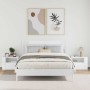 Mesitas de noche de pared 2 unidades blanca 45x30x35 cm en Mesitas de noche | Comprar online en Foro24
