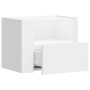 Mesitas de noche de pared 2 unidades blanca 45x30x35 cm en Mesitas de noche | Comprar online en Foro24