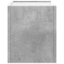 Mesita de noche de pared 2 uds color gris hormigón 45x30x35 cm