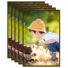 Collage photo frames for wall/table 5 units bronze MDF 70x90cm by vidaXL, Photo frames - Ref: Foro24-332237, Price: 113,05 €,...