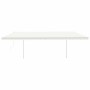 Toldo retráctil automático con postes crema 6x3 m