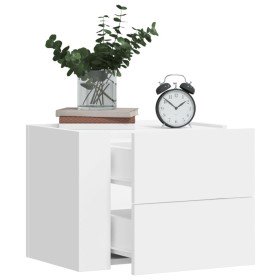 Mesita de noche de pared blanco 45x30x35 cm en Mesitas de noche | Comprar online en Foro24