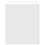 Mesitas de noche de pared 2 unidades blanca 45x30x35 cm