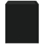 Mesita de noche de pared negra 45x30x35 cm