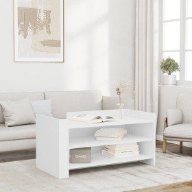 Mesa de centro de madera de ingeniería blanca 100x50x50 cm en Mesas de centro | Comprar online en Foro24
