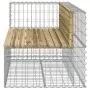 Gabion design garden bench impregnated pine wood 122x71x65.5cm by vidaXL, garden benches - Ref: Foro24-834385, Price: 153,27 ...