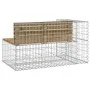 Gabion design garden bench impregnated pine wood 122x71x65.5cm by vidaXL, garden benches - Ref: Foro24-834385, Price: 153,27 ...