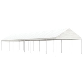 Pavillon mit weißem Polyethylendach 20,07 x 4,08 x 3,22 m von vidaXL, Zelte und Pavillons - Ref: Foro24-3155517, Preis: 749,0...