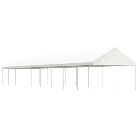 Gazebo with white polyethylene roof 20.07x4.08x3.22 m by vidaXL, Tents and gazebos - Ref: Foro24-3155517, Price: 749,07 €, Di...