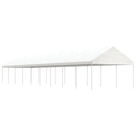 Pavillon mit weißem Polyethylendach 20,07 x 4,08 x 3,22 m von vidaXL, Zelte und Pavillons - Ref: Foro24-3155517, Preis: 739,9...