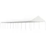 Cenador con techo polietileno blanco 20,07x4,08x3,22 m de vidaXL, Carpas y cenadores - Ref: Foro24-3155517, Precio: 739,81 €,...