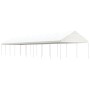 Gazebo with white polyethylene roof 20.07x4.08x3.22 m by vidaXL, Tents and gazebos - Ref: Foro24-3155517, Price: 749,07 €, Di...