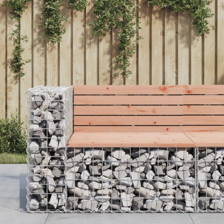 Gabionen-Design-Gartenbank aus Douglasienholz 92x71x65,5 cm von vidaXL, Gartenbänke - Ref: Foro24-834381, Preis: 108,52 €, Ra...