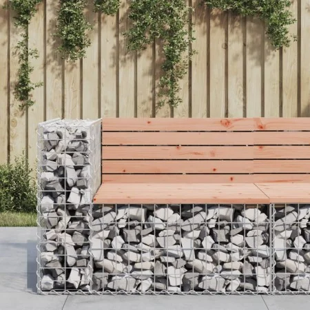 Gabionen-Design-Gartenbank aus Douglasienholz 92x71x65,5 cm von vidaXL, Gartenbänke - Ref: Foro24-834381, Preis: 110,32 €, Ra...