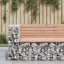Gabionen-Design-Gartenbank aus Douglasienholz 92x71x65,5 cm von vidaXL, Gartenbänke - Ref: Foro24-834381, Preis: 110,32 €, Ra...