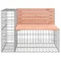 Gabionen-Design-Gartenbank aus Douglasienholz 92x71x65,5 cm von vidaXL, Gartenbänke - Ref: Foro24-834381, Preis: 110,32 €, Ra...
