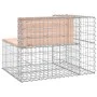 Banco jardín diseño gaviones madera abeto Douglas 92x71x65,5 cm de vidaXL, Bancos de jardín - Ref: Foro24-834381, Precio: 110...