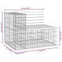 Gabionen-Design-Gartenbank aus Douglasienholz 92x71x65,5 cm von vidaXL, Gartenbänke - Ref: Foro24-834381, Preis: 108,52 €, Ra...