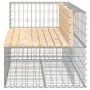 Gabion design garden bench solid pine wood 122x71x65.5 cm by vidaXL, garden benches - Ref: Foro24-834383, Price: 148,38 €, Di...