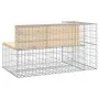 Gabion design garden bench solid pine wood 122x71x65.5 cm by vidaXL, garden benches - Ref: Foro24-834383, Price: 148,38 €, Di...