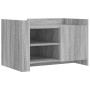 Mesa de centro de madera de ingeniería gris Sonoma 80x50x50 cm
