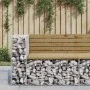 Garden bench with gabions impregnated pine wood 92x71x65.5 cm by vidaXL, garden benches - Ref: Foro24-834382, Price: 119,49 €...