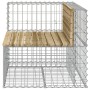 Garden bench with gabions impregnated pine wood 92x71x65.5 cm by vidaXL, garden benches - Ref: Foro24-834382, Price: 112,01 €...