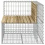 Garden bench with gabions impregnated pine wood 92x71x65.5 cm by vidaXL, garden benches - Ref: Foro24-834382, Price: 119,49 €...
