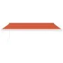 Einziehbare Markise aus Aluminium und Stoff in Orange und Braun, 4 x 3 m von vidaXL, Markisen - Ref: Foro24-3154593, Preis: 1...