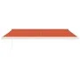 Retractable aluminum awning with orange and brown fabric, 4.5x3 m. by vidaXL, Awnings - Ref: Foro24-3154594, Price: 740,33 €,...