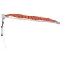 Toldo retráctil aluminio y tela naranja y marrón 4,5x3 m de vidaXL, Toldos - Ref: Foro24-3154594, Precio: 740,37 €, Descuento: %