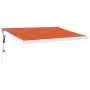 Retractable aluminum awning and orange and brown fabric 3x2.5 m by vidaXL, Awnings - Ref: Foro24-3154591, Price: 607,25 €, Di...