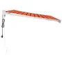 Retractable aluminum awning and orange and brown fabric 3x2.5 m by vidaXL, Awnings - Ref: Foro24-3154591, Price: 561,23 €, Di...