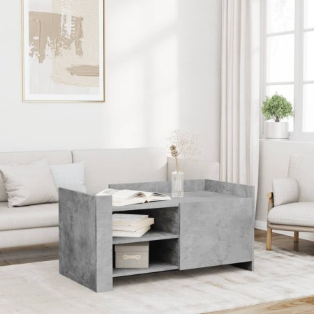 Mesa de centro madera de ingeniería gris hormigón 100x50x50 cm en Mesas de centro | Comprar online en Foro24