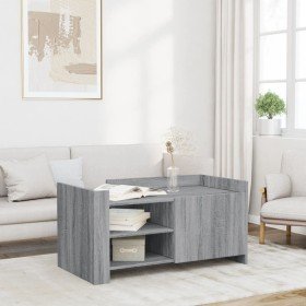 Mesa de centro madera de ingeniería gris Sonoma 100x50x50 cm en Mesas de centro | Comprar online en Foro24