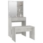 Betongraues Sperrholz-LED-Waschtischset von vidaXL, Schlafzimmerkommoden - Ref: Foro24-3114134, Preis: 111,53 €, Rabatt: %