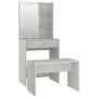 Betongraues Sperrholz-LED-Waschtischset von vidaXL, Schlafzimmerkommoden - Ref: Foro24-3114134, Preis: 111,53 €, Rabatt: %