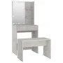 Concrete Gray Plywood LED Vanity Set by vidaXL, Bedroom Dressers - Ref: Foro24-3114134, Price: 109,92 €, Discount: %