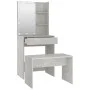 Concrete Gray Plywood LED Vanity Set by vidaXL, Bedroom Dressers - Ref: Foro24-3114134, Price: 109,92 €, Discount: %
