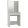 Betongraues Sperrholz-LED-Waschtischset von vidaXL, Schlafzimmerkommoden - Ref: Foro24-3114134, Preis: 111,53 €, Rabatt: %