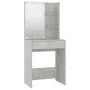Betongraues Sperrholz-LED-Waschtischset von vidaXL, Schlafzimmerkommoden - Ref: Foro24-3114134, Preis: 109,93 €, Rabatt: %