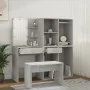 Concrete Gray Plywood LED Vanity Set by vidaXL, Bedroom furniture sets - Ref: Foro24-3114102, Price: 209,29 €, Discount: %