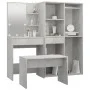 Concrete Gray Plywood LED Vanity Set by vidaXL, Bedroom furniture sets - Ref: Foro24-3114102, Price: 209,29 €, Discount: %