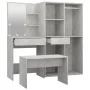 Concrete Gray Plywood LED Vanity Set by vidaXL, Bedroom furniture sets - Ref: Foro24-3114102, Price: 209,29 €, Discount: %