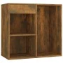 Juego de tocador con LED madera contrachapada roble ahumado de vidaXL, Conjuntos de muebles para dormitorios - Ref: Foro24-31...