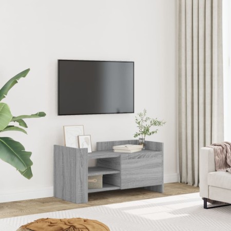 Mueble de TV madera de ingeniería gris Sonoma 80x35x40 cm