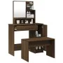 Dressing table set in brown oak color, 86.5x35x136 cm by vidaXL, Bedroom Dressers - Ref: Foro24-3114154, Price: 97,38 €, Disc...